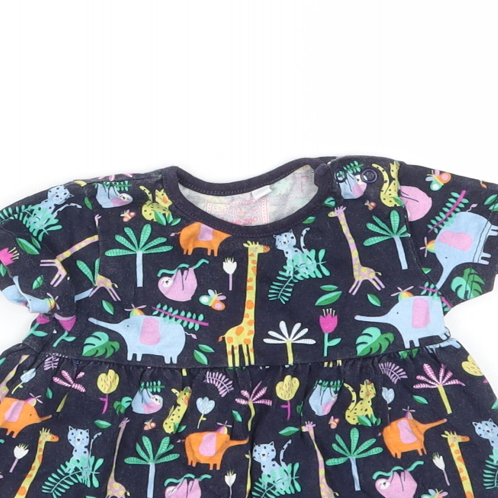 Debenhams Girls Multicoloured Animal Print  Fit & Flare  Size 3-6 Months