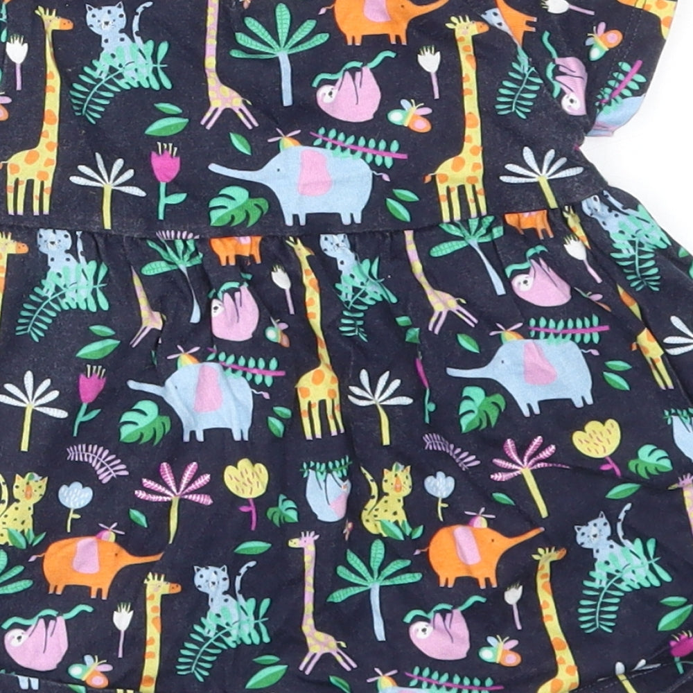 Debenhams Girls Multicoloured Animal Print  Fit & Flare  Size 3-6 Months