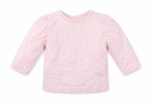 Disney Girls Orange   Basic T-Shirt Size 0-3 Months