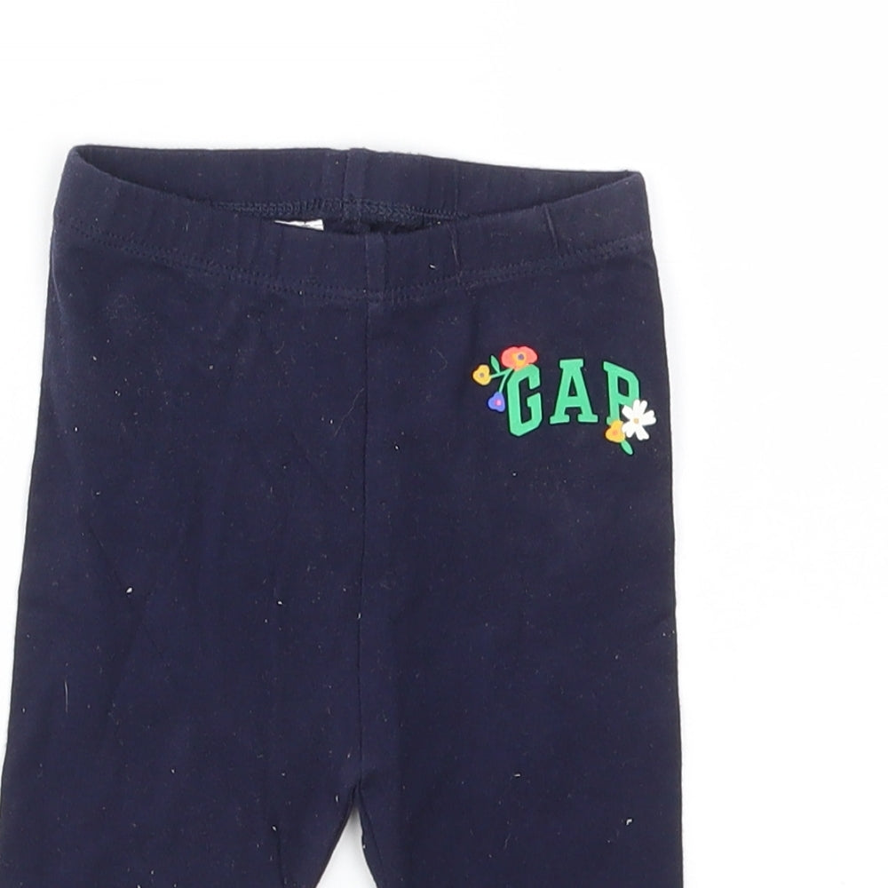 Gap Girls Blue   Capri Leggings Size 6-9 Months