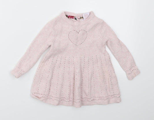 Tommy Bahama Girls Pink   Fit & Flare  Size 3-6 Months
