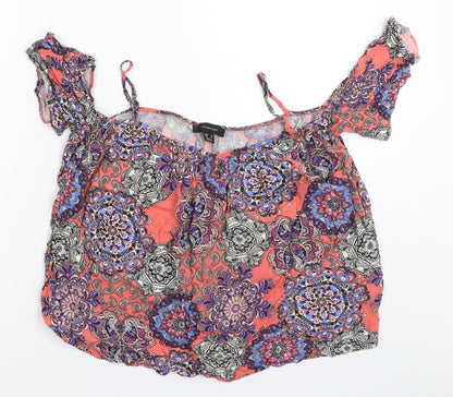Additional front view of Atmosphere women’s multicoloured basic tank, size UK 8
