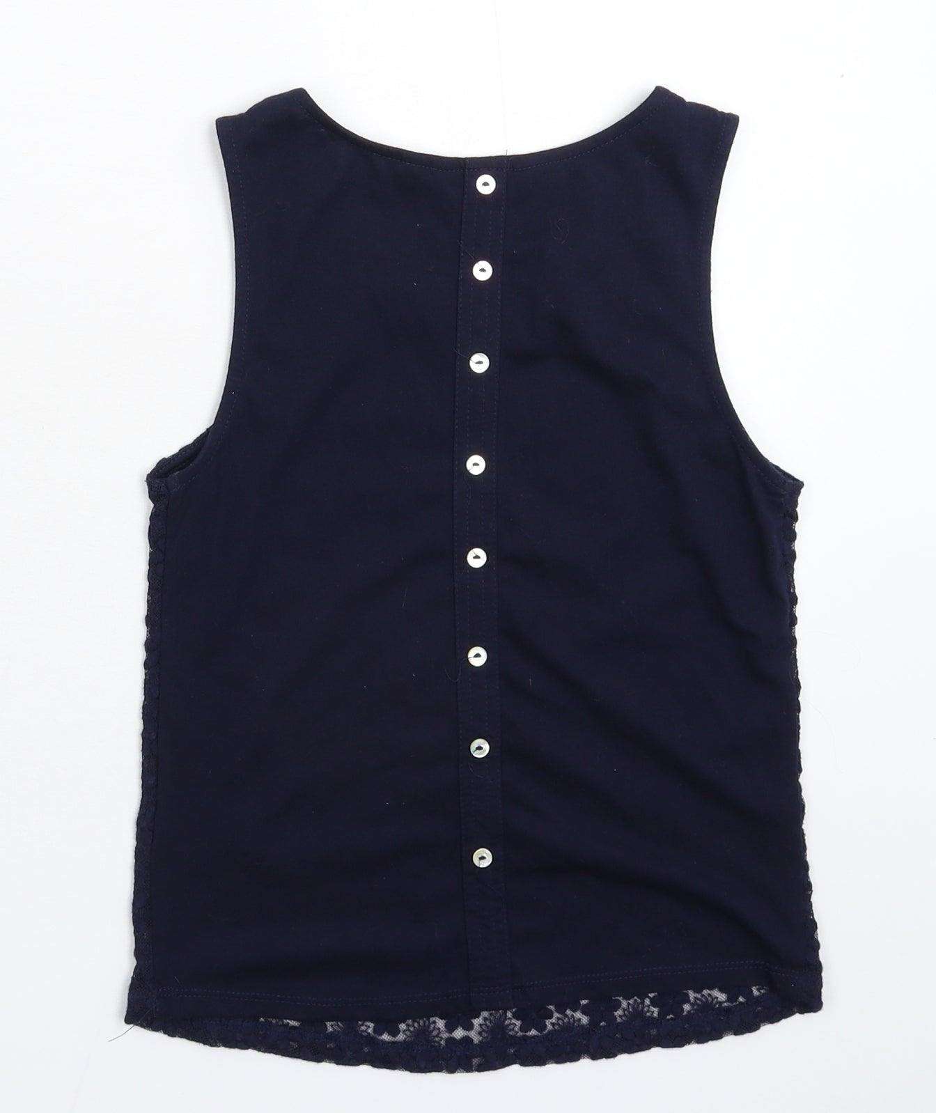 New Look Girls Blue Floral  Basic Tank Size 10-11 Years