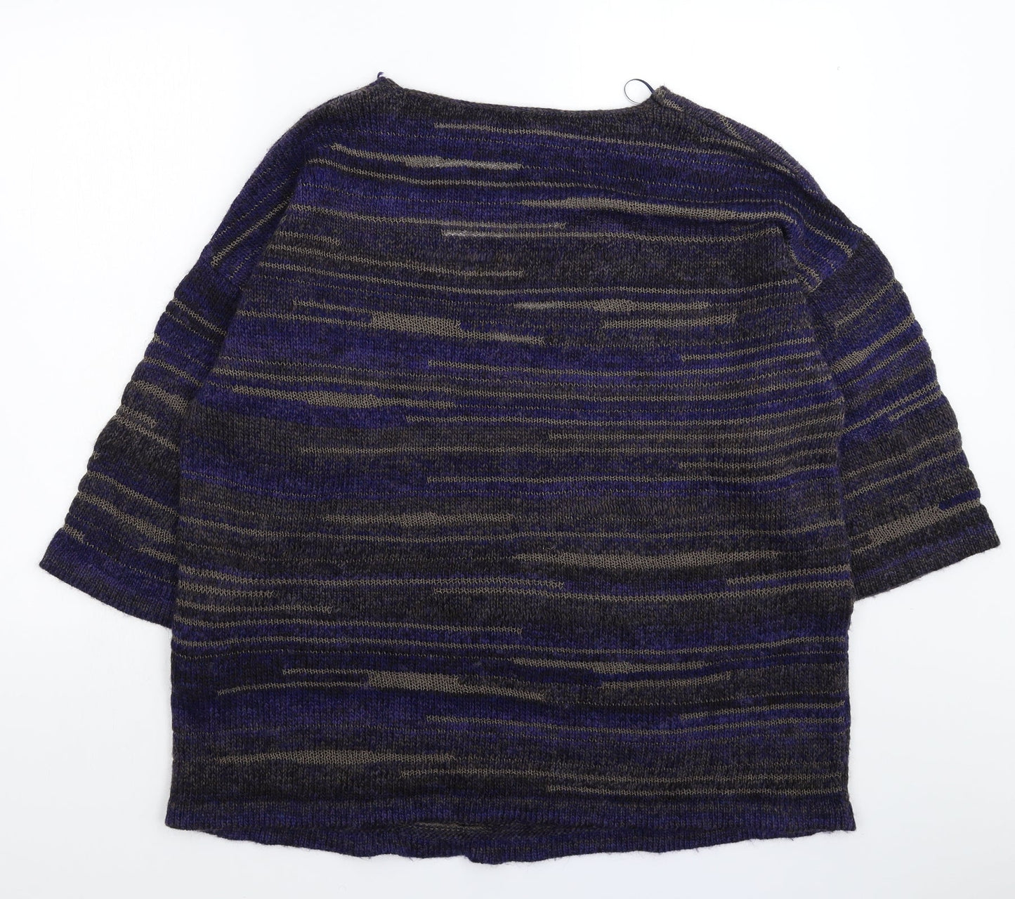 Ulla Popken Womens Multicoloured Striped Knit Pullover Jumper Size L