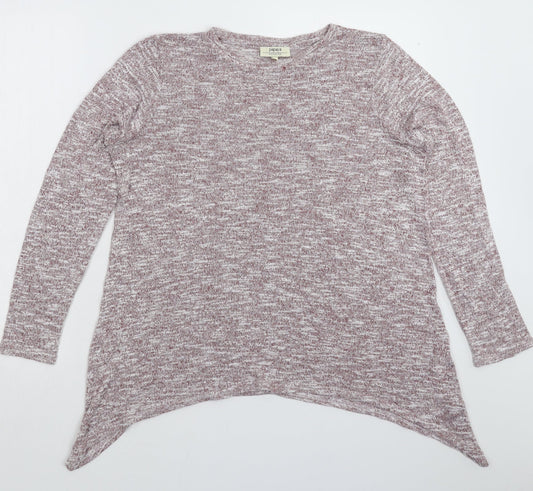 Papaya Womens Grey  Knit Pullover Jumper Size 16
