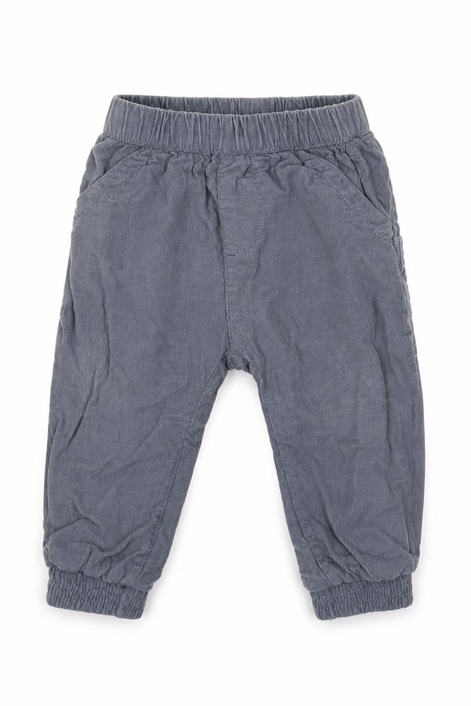Nutmeg Baby Grey  Corduroy Capri Trousers Size 9 Months