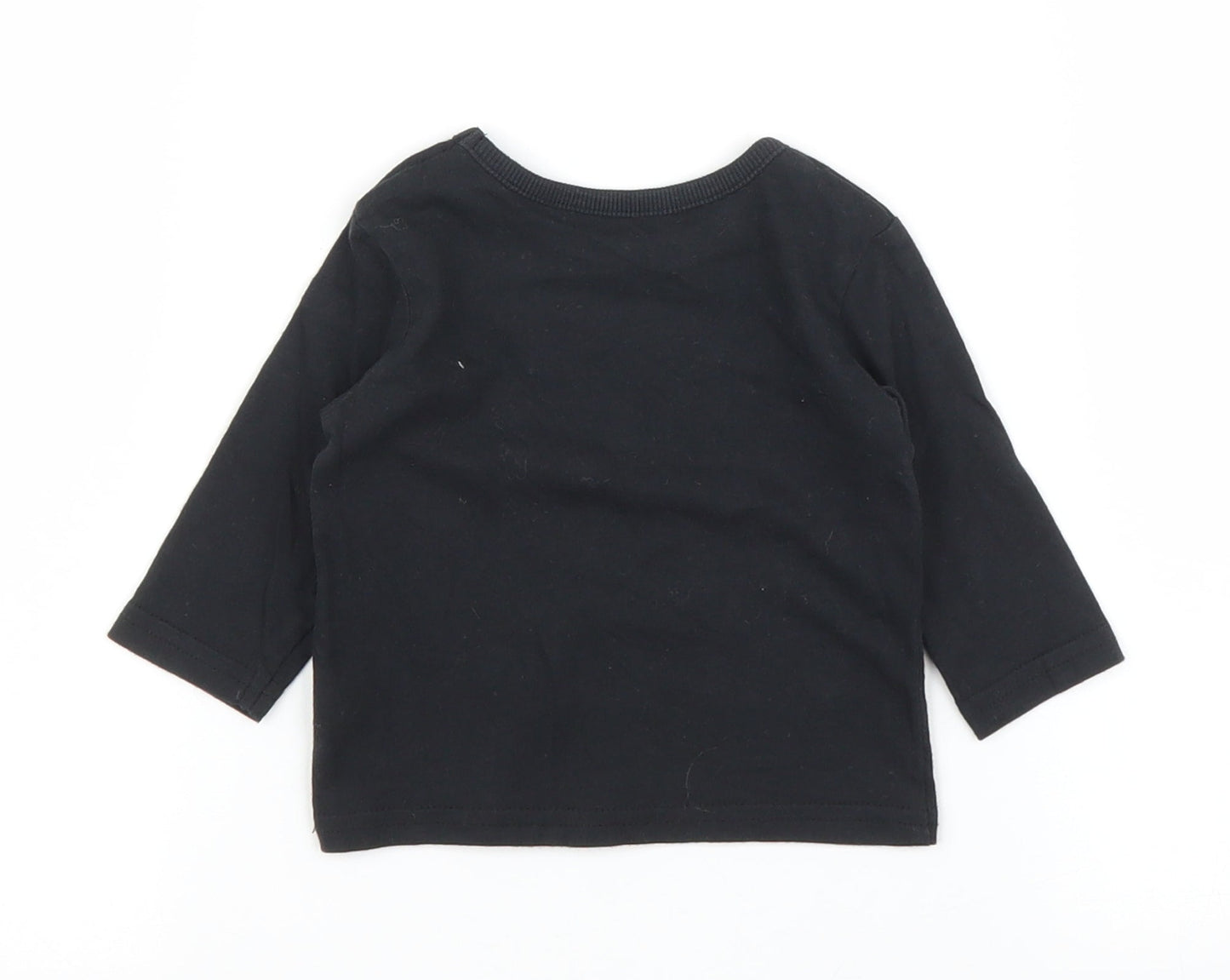 George Baby Black   Basic T-Shirt Size 0-3 Months