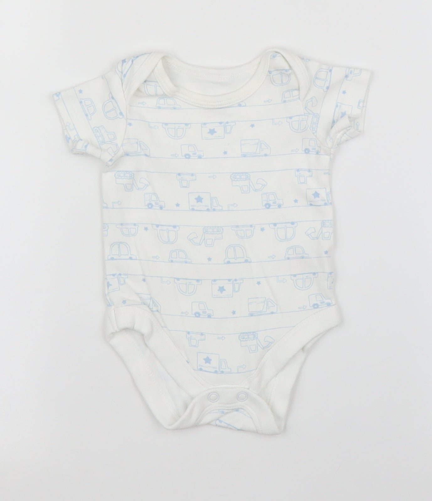 TU Baby White   Babygrow One-Piece Size 0-3 Months