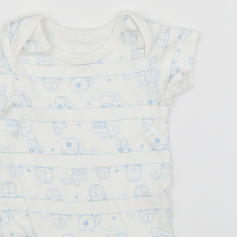 TU Baby White   Babygrow One-Piece Size 0-3 Months