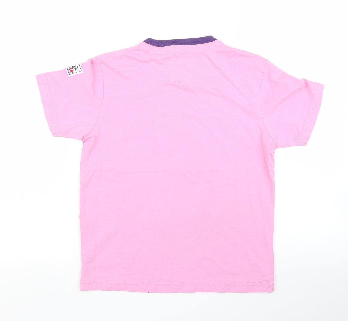 Lazy Jacks Girls Pink   Basic T-Shirt Size 7 Years