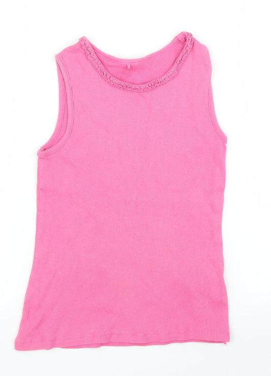 George Girls Pink   Basic Tank Size 8-9 Years
