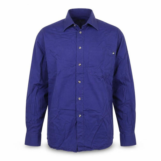 Lakes Edge Mens Blue    Button-Up Size L