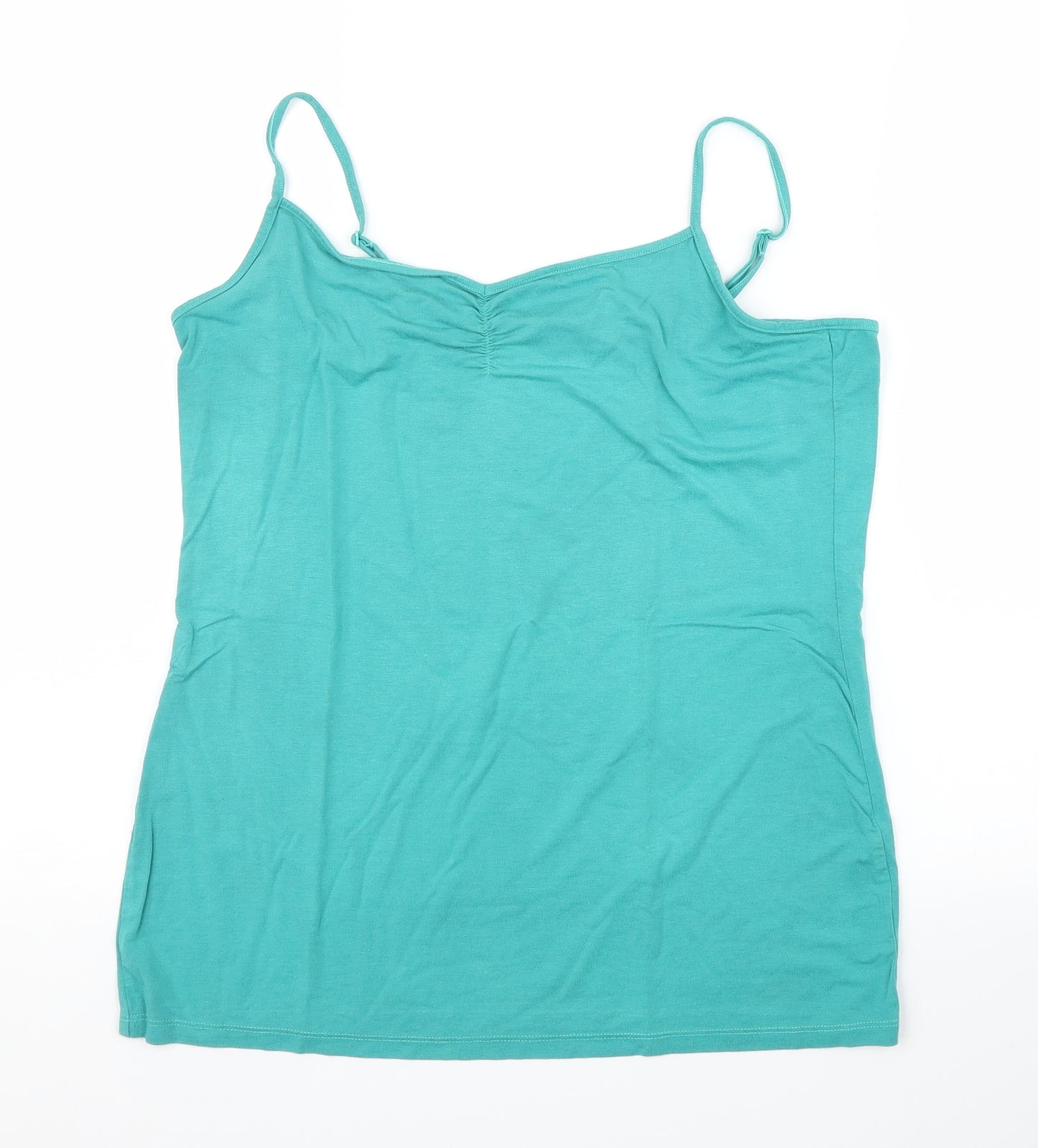 M&S Womens Green   Camisole Blouse Size L