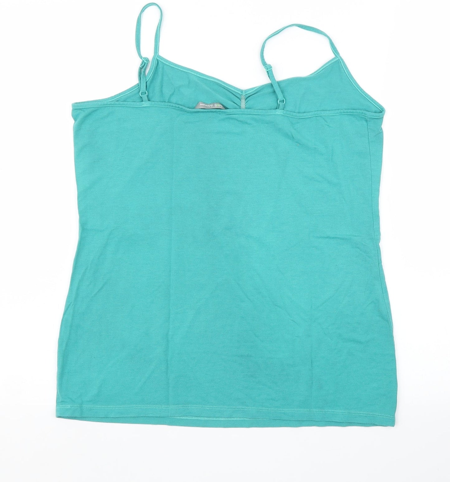 M&S Womens Green   Camisole Blouse Size L