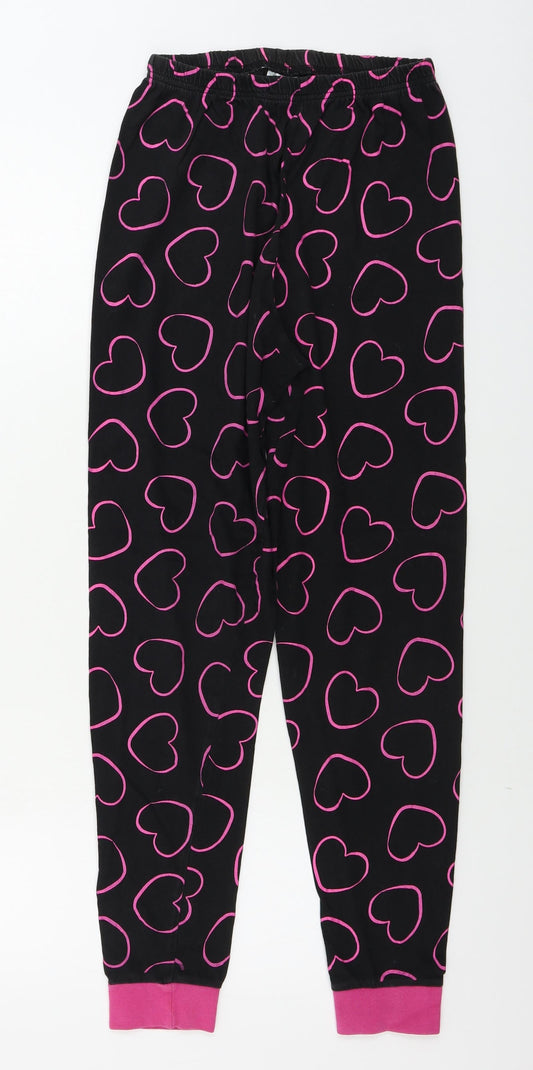 Pyjama Factory  Girls Black    Pyjama Pants Size 11-12 Years
