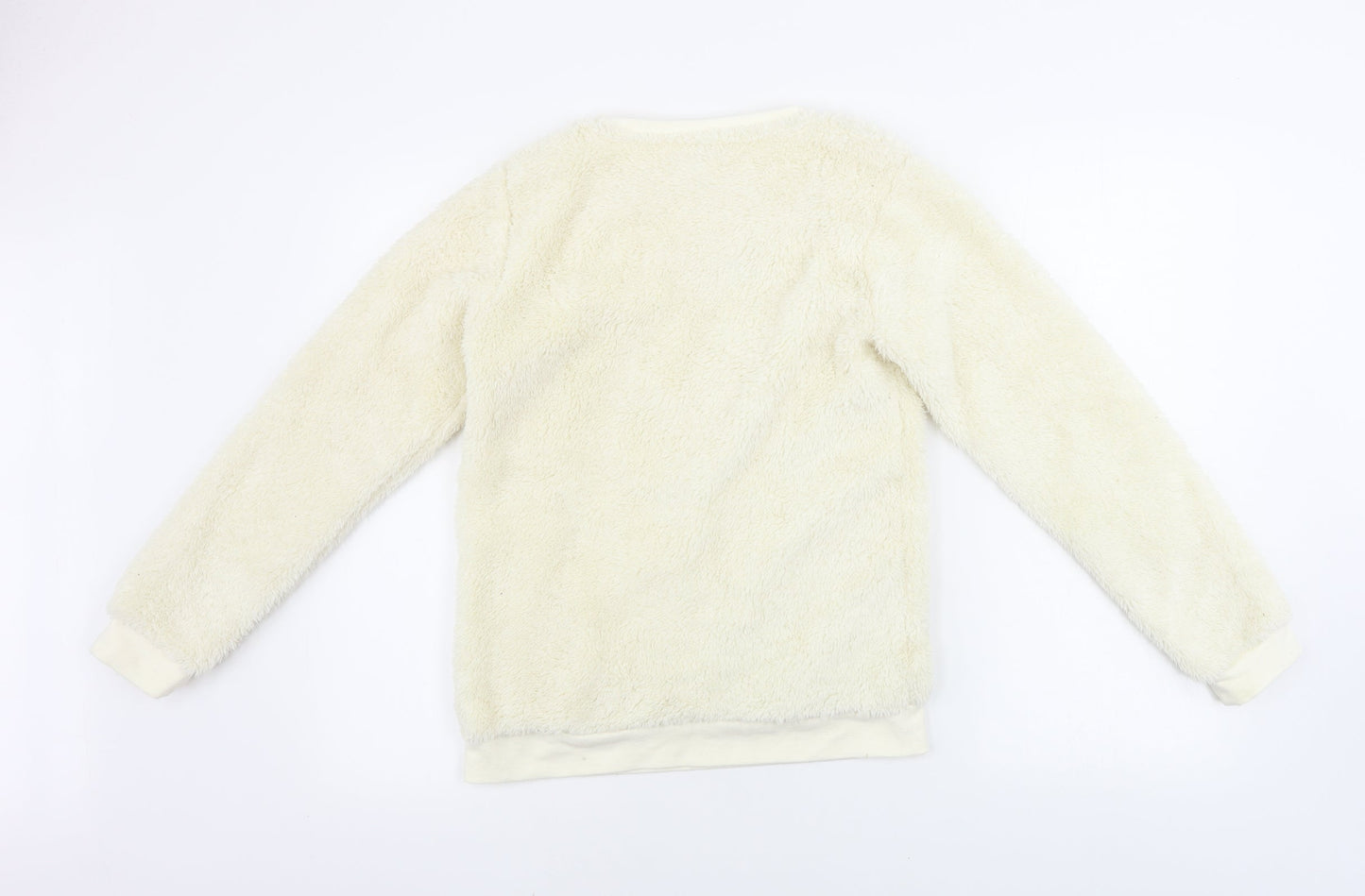 TU Boys Beige   Pullover Jumper Size 13 Years  - Sequin Unicorn
