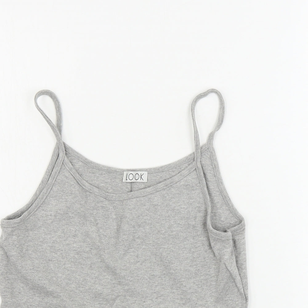 Look Womens Grey   Basic Tank Size 12