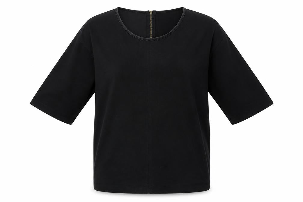 ESMARA Womens Black   Basic T-Shirt Size S