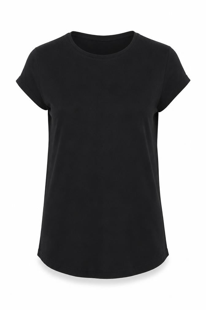 Preworn  Womens Black   Basic T-Shirt Size 8