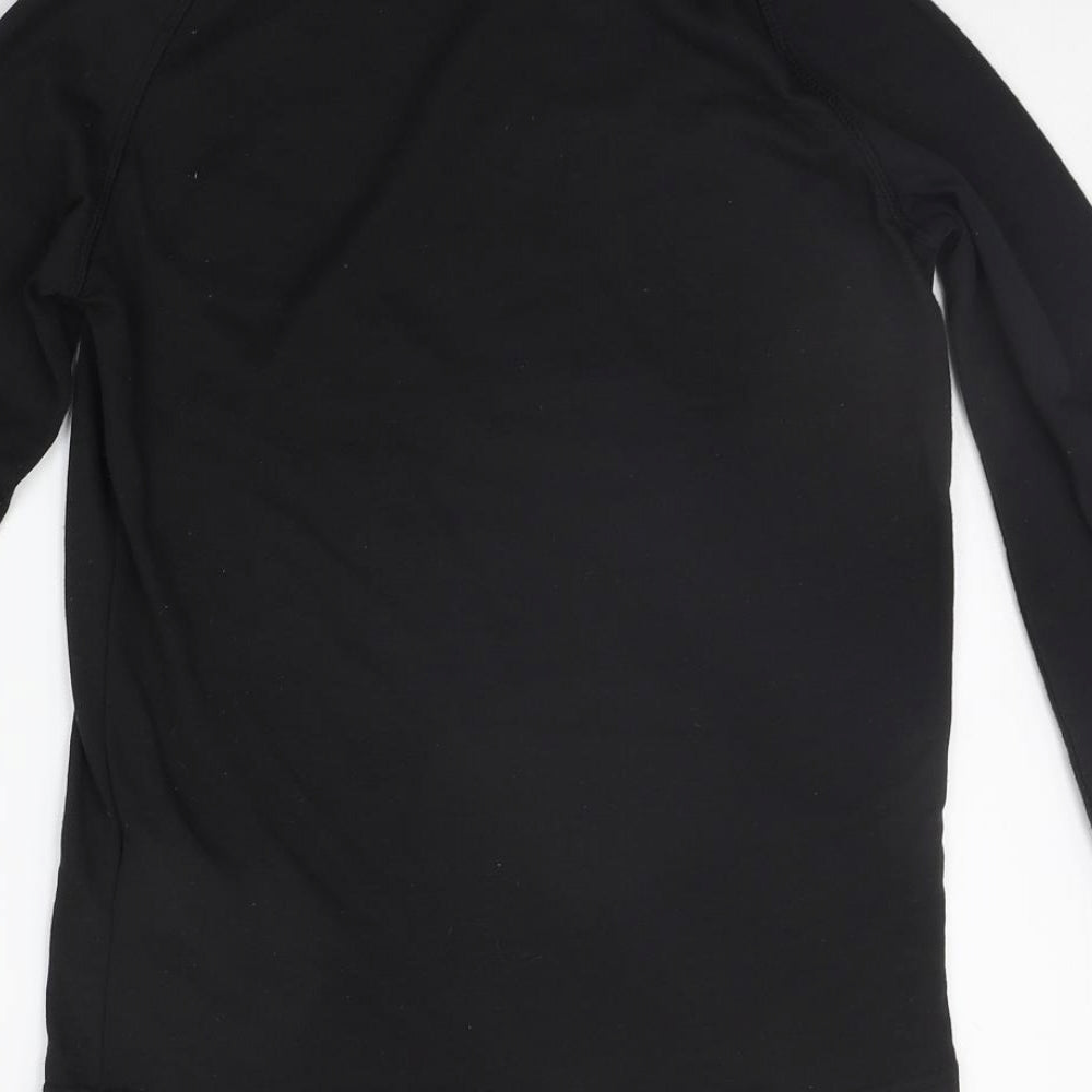 DECATHLON Girls Black   Basic T-Shirt Size S