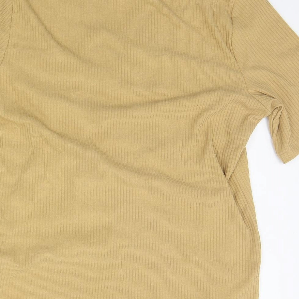 TU Womens Beige   Basic Polo Size 16