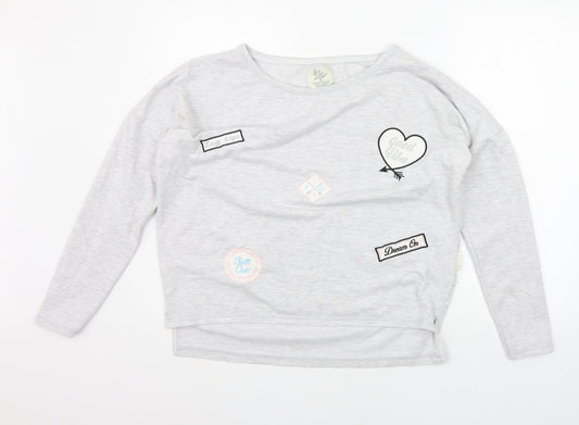 LOVE TO LOUNGE Womens Grey   Pullover Jumper Size S