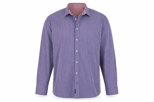 SAND Mens Blue Striped   Button-Up Size XL