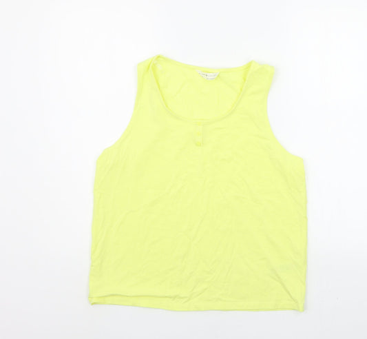 Marks and Spencer Womens Yellow   Basic Tank Size 14