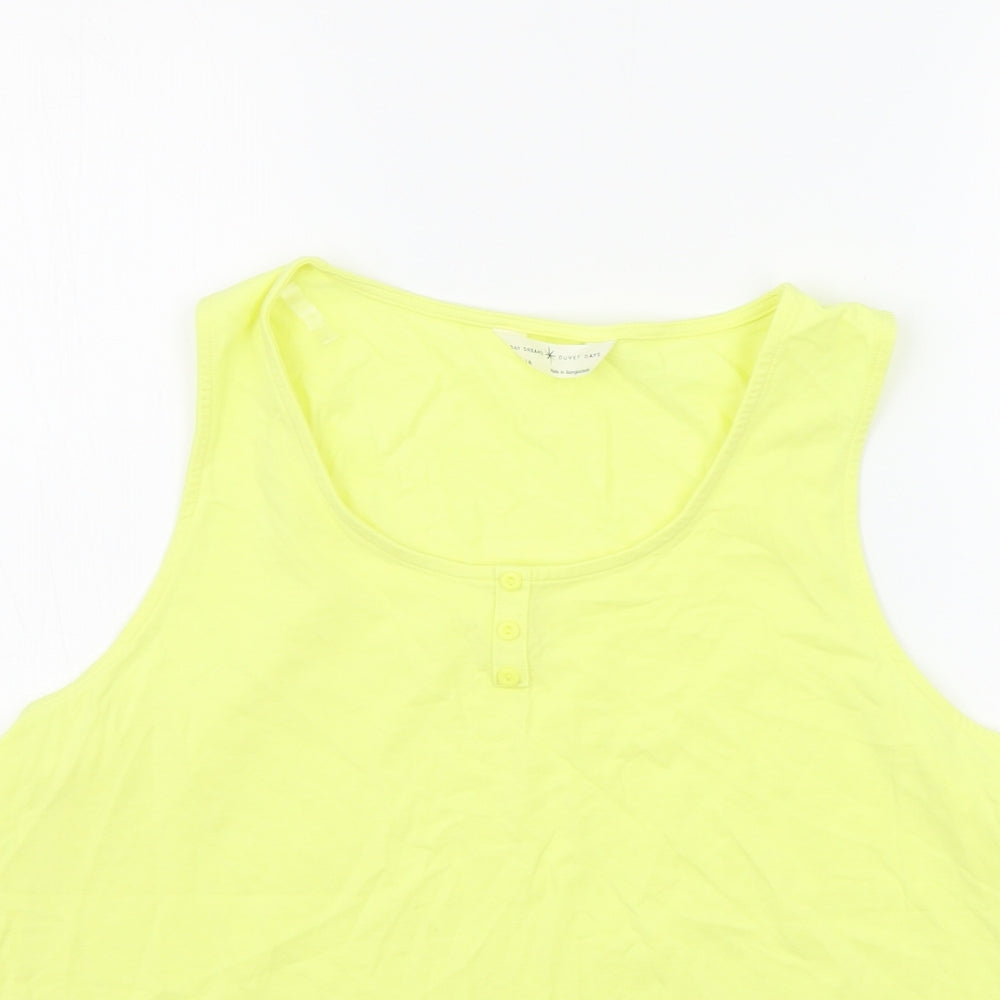 Marks and Spencer Womens Yellow   Basic Tank Size 14