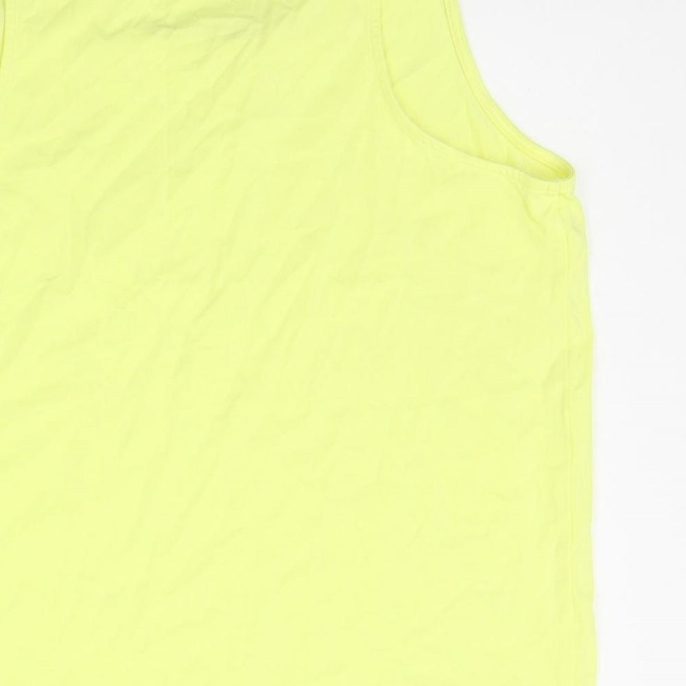 Marks and Spencer Womens Yellow   Basic Tank Size 14