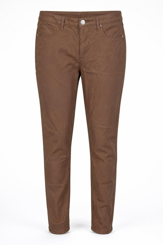Denim & Co. Womens Brown   Trousers  Size 12 L27 in