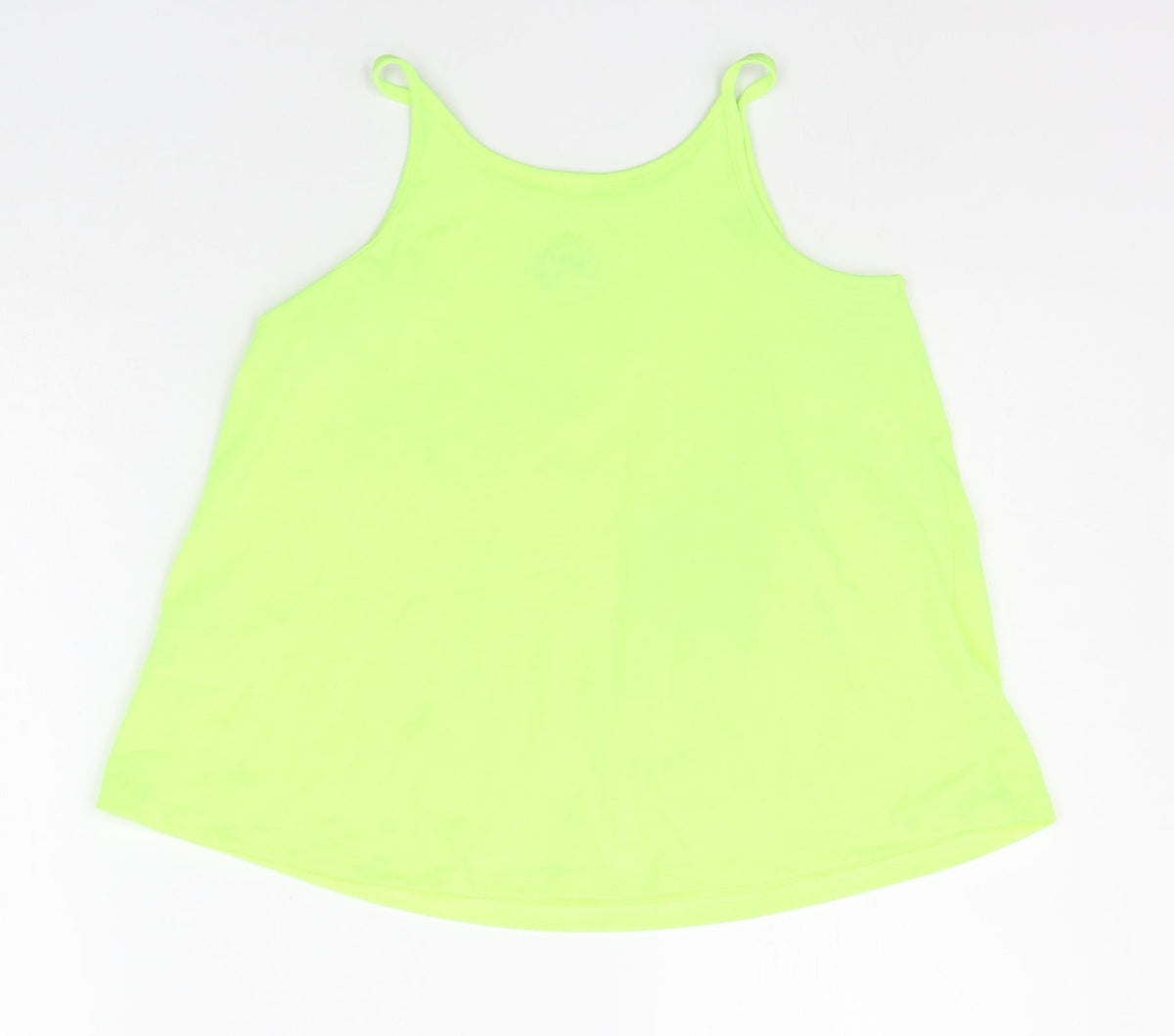 Back view of F&F girls’ green basic tank, size 8-9, years