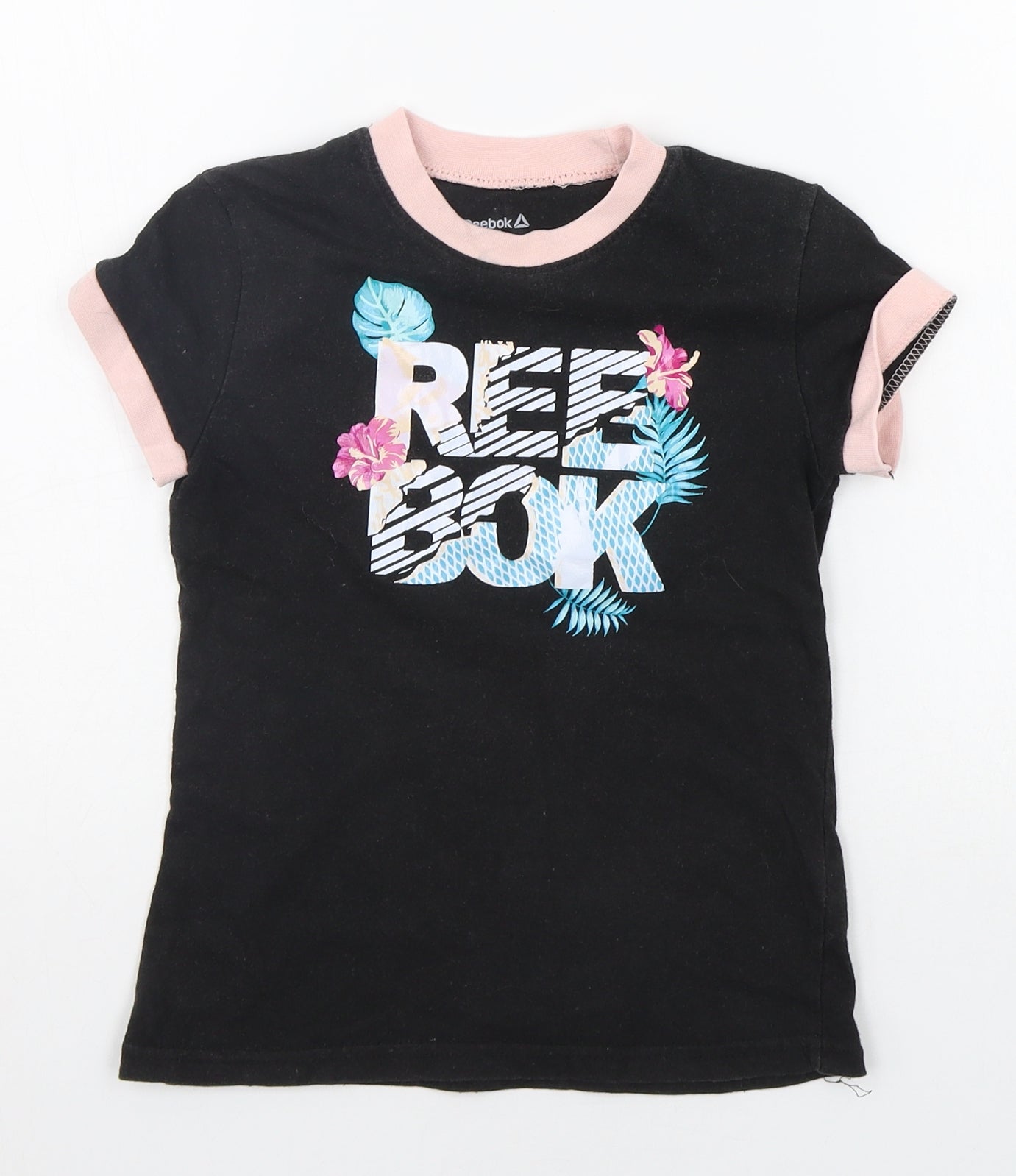 Reebok Girls Black   Basic T-Shirt Size S