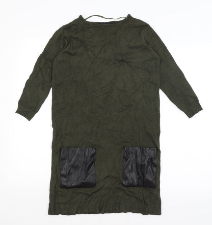 Additional front view of Atmosphere women’s green jumper, size UK 8