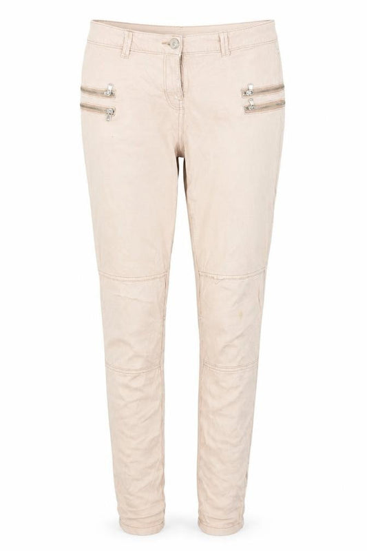 Front view of Papaya women’s pink trousers, size UK 8, 27-inch leg