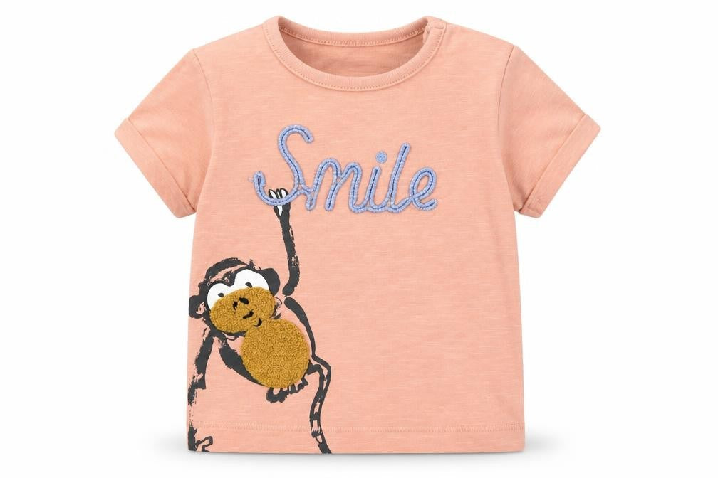 Marks & Spencer Baby Pink   Basic T-Shirt Size 3-6 Months  - Smile