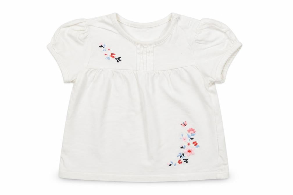 Little Nutmeg Baby White   Basic T-Shirt Size 12-18 Months
