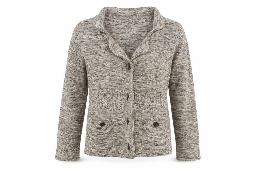 Bonmarché Womens Beige Cardigan Jumper Size L