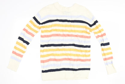 Marks & Spencer Womens Multicoloured Striped  Pullover Jumper Size XS