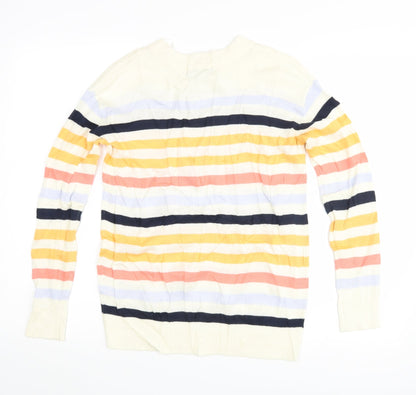 Marks & Spencer Womens Multicoloured Striped  Pullover Jumper Size XS