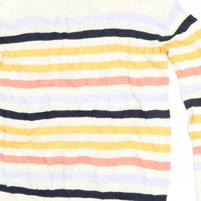 Marks & Spencer Womens Multicoloured Striped  Pullover Jumper Size XS
