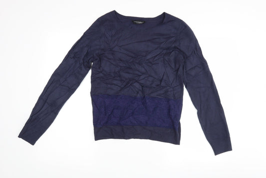 Dorothy Perkins Womens Blue   Pullover Jumper Size 10