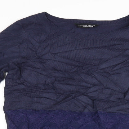 Dorothy Perkins Womens Blue   Pullover Jumper Size 10