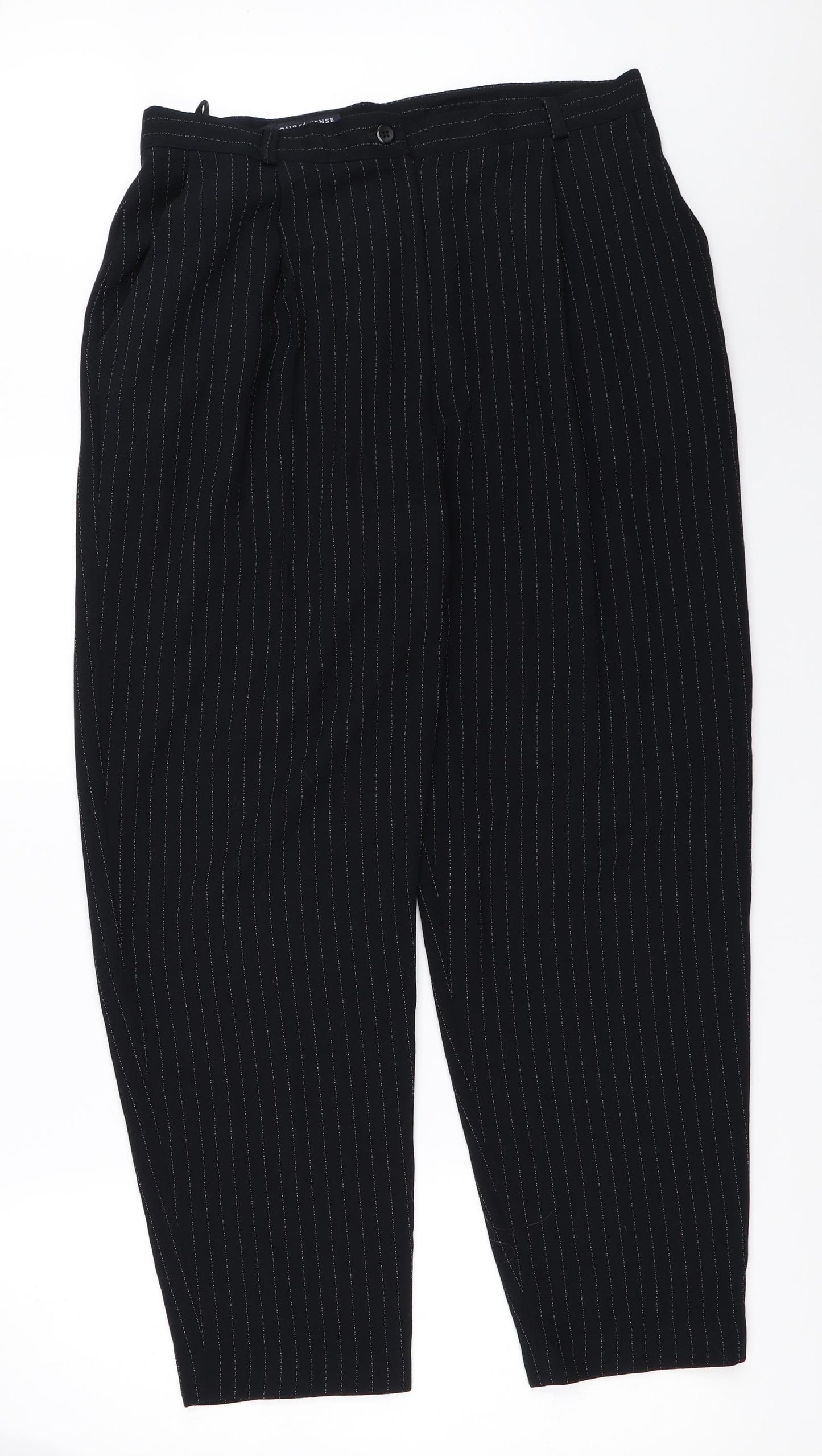 Your 6th Sense Womens Black   Trousers  Size 16 L27.5 in