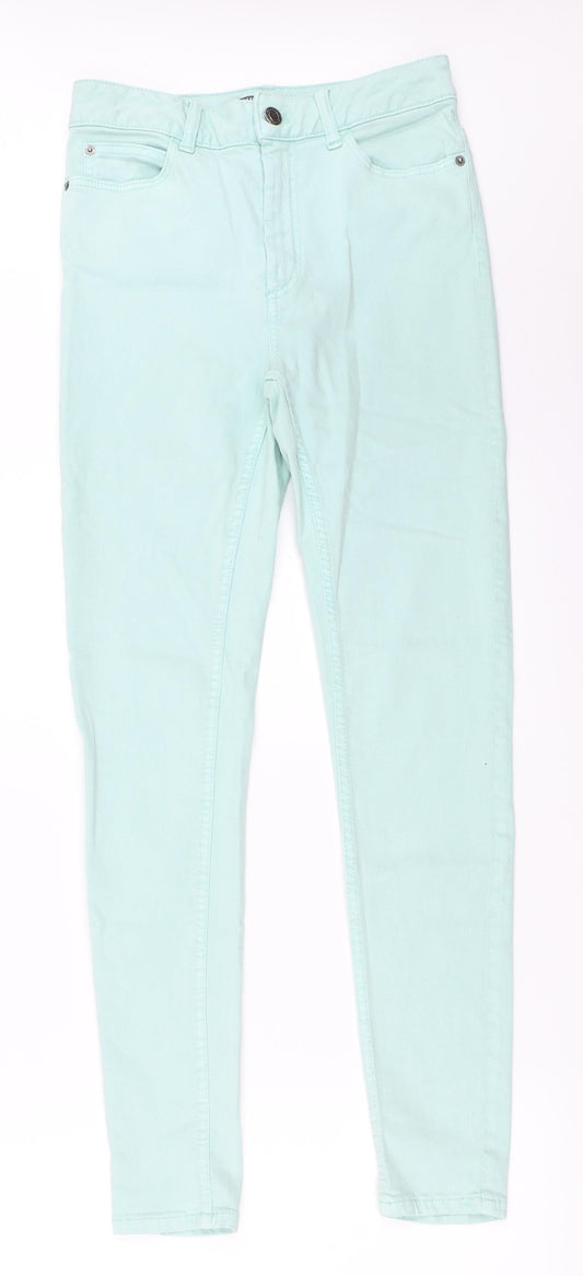 Marks and Spencer Womens Green   Skinny Jeans Size 8 L29 in