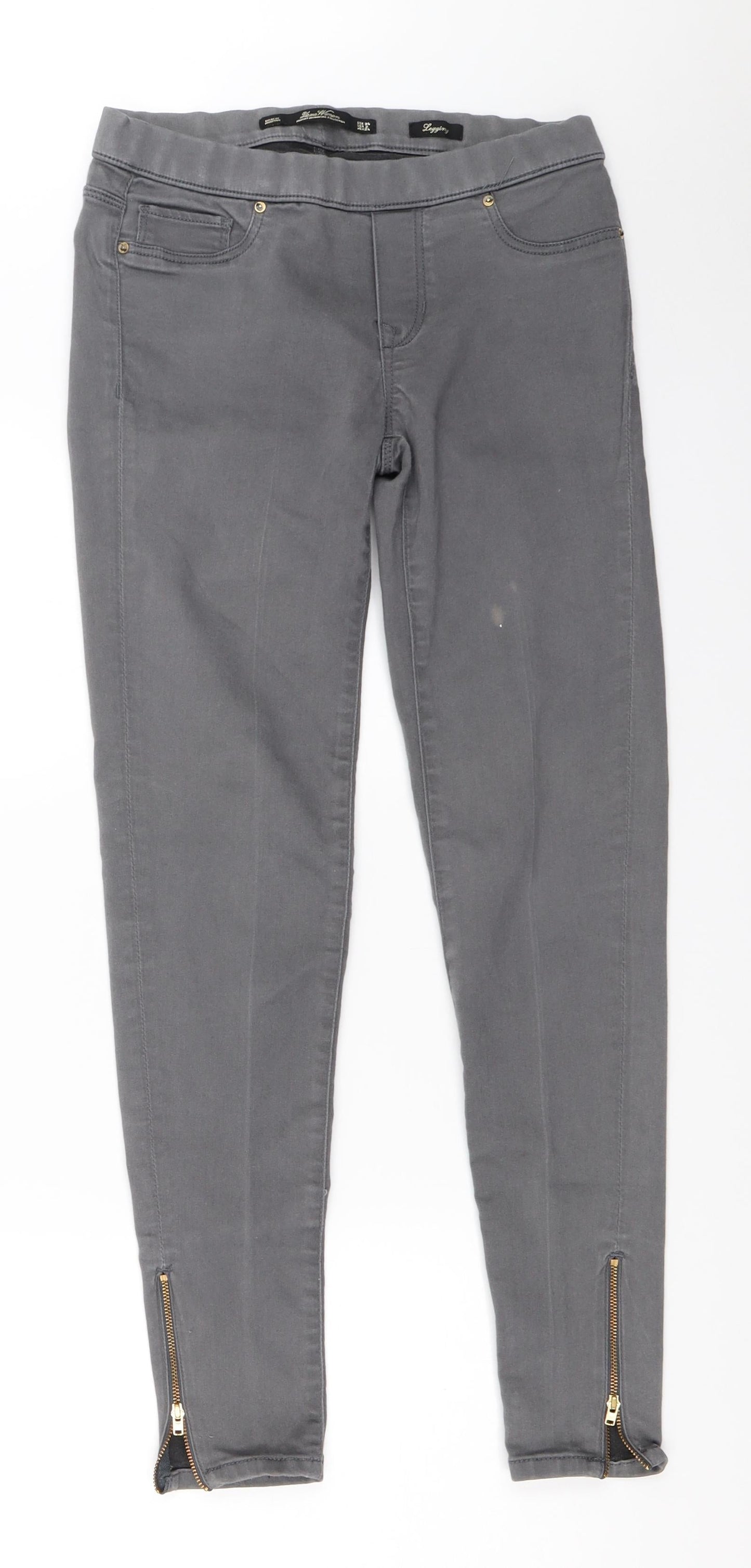 Preworn Womens Grey   Jegging Jeans Size 34 L28 in