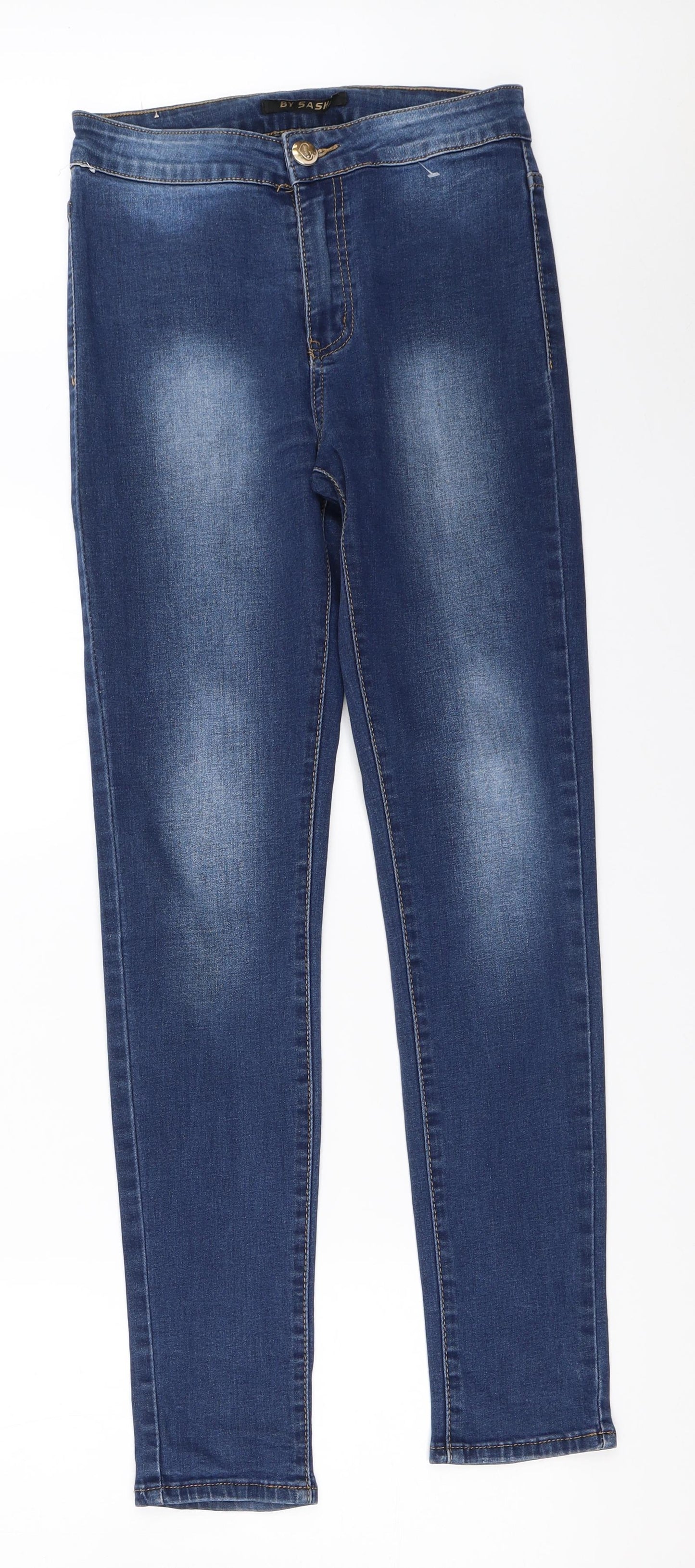By Sasha Womens Blue   Skinny Jeans Size 8 L29 in