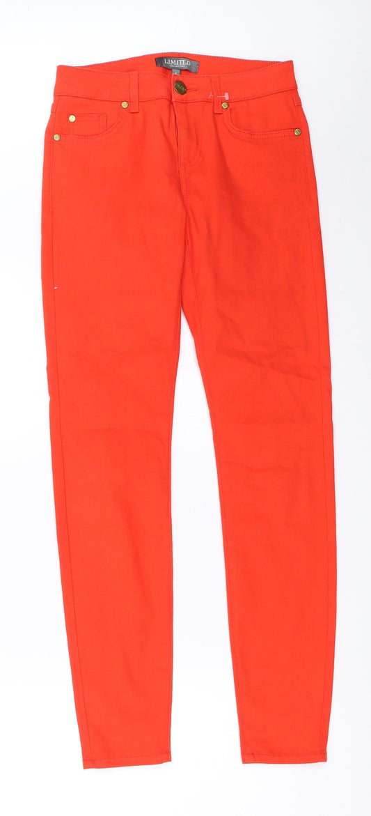 Marks and Spencer Womens Red   Skinny Jeans Size 8 L28.5 in