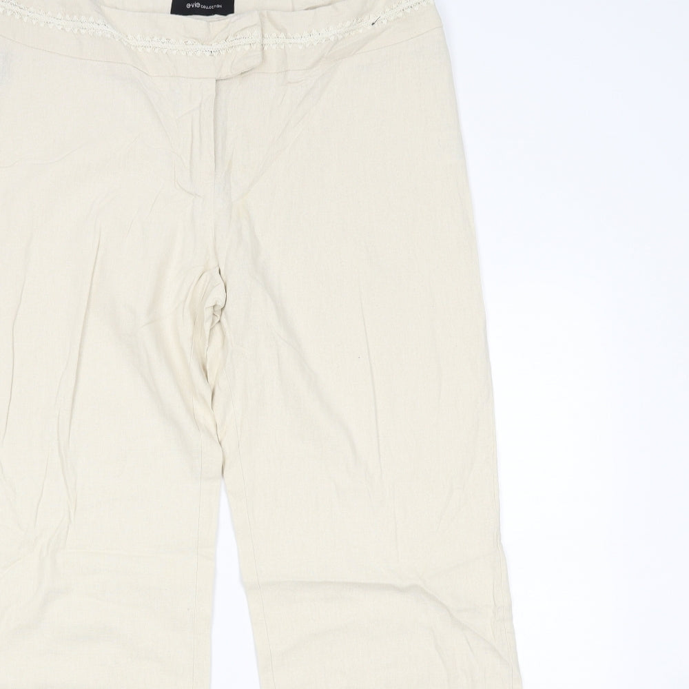 EVIE Womens Beige   Trousers  Size 16 L28.5 in