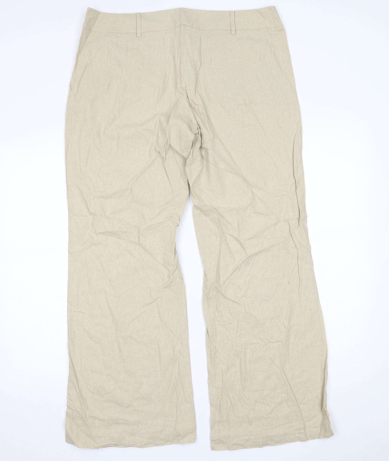 Todays Woman Womens Beige   Trousers  Size 16 L28 in